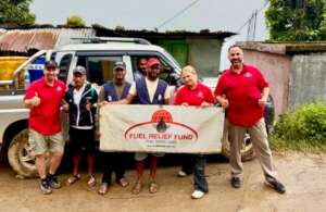 FRF Team handing out fuel in Nepal