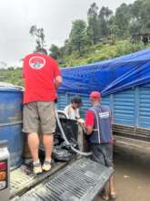 FRF giving fuel to locals traveling to Dhunche