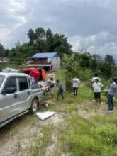 FRF fueling aid volunteers traveling from Dhunche