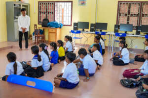 Students in the computer lab