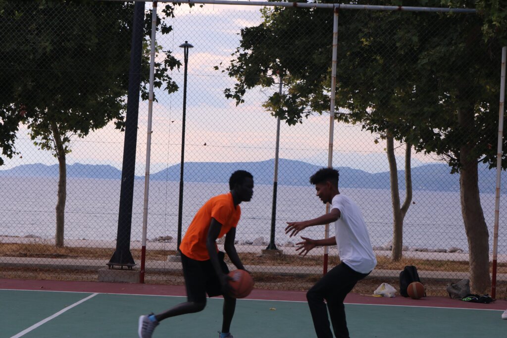 Sponsor basketball sessions for young refugees