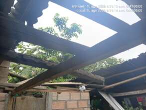 Many roofs collapsed