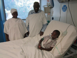 Francis Resting After Surgery