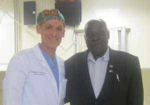 Peter Kamau with Dr. Moore at Tenwek
