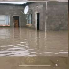 Floods destying houses