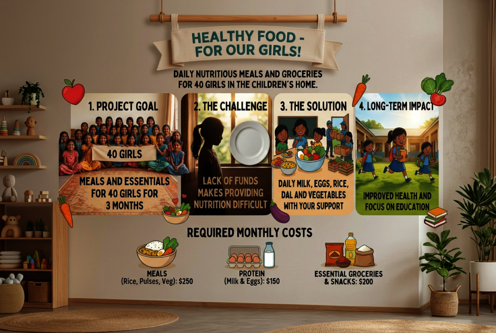 Provide Daily Nutritious Meals for 40 Girls
