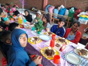 Holiday meal at school