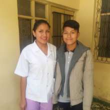 Shirley with much-loved Wilson