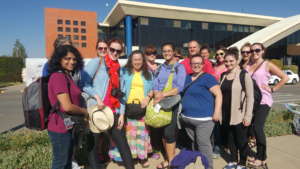 Katie's students arriving at Bolivian airport