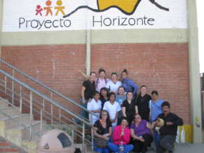 SCC dental hygienists with Oscar & Rooster