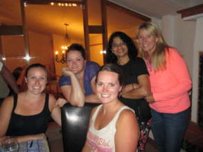 Smiles Forever's Sandy  hosting group in her home