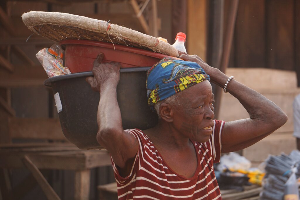 Provide a week of food for elderly woman in crisis