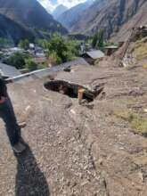 Area in Ayni district destroyed by disaster