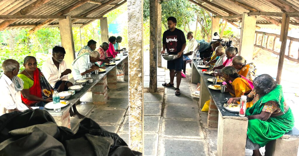 Daily Hot Meals & Dignity for 40 Elderly in India