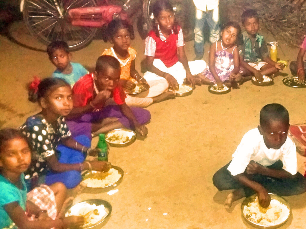 Provide meals to underprivileged tribal children