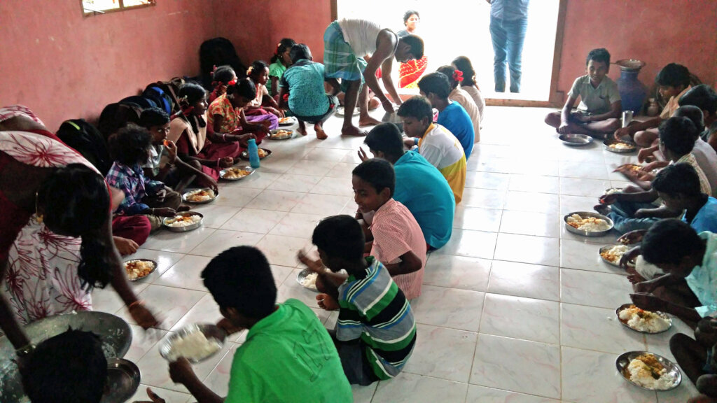 Provide meals to underprivileged tribal children