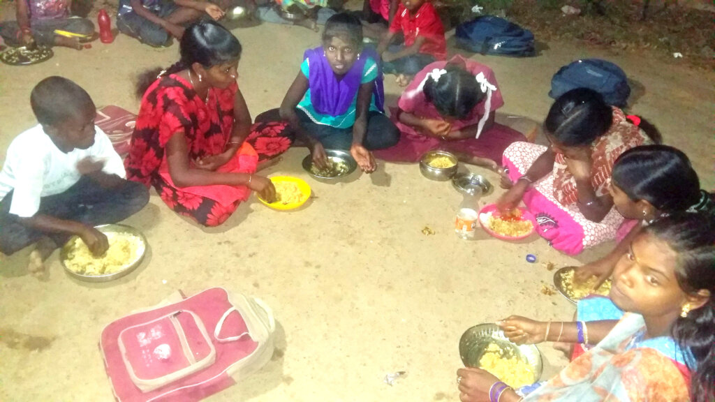 Provide meals to underprivileged tribal children