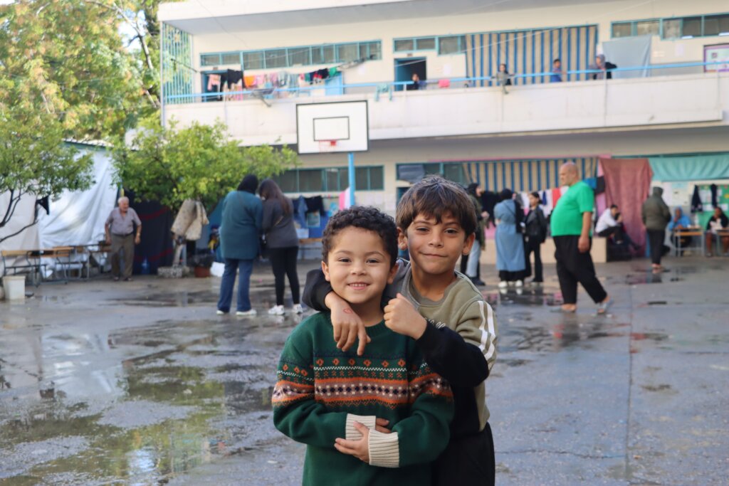 Displaced Children in Shelters