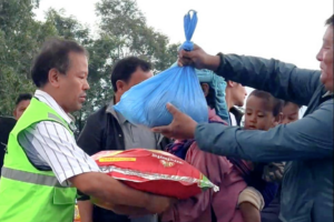 Karma and his team give badly-needed supplies
