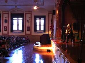 Laurence on stage at PS 230
