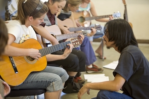 Student Teachers at UC Berkeley learn to play