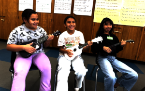 Students at San Fernando Elementary Uke Club