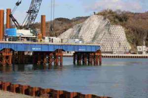A photo shows Tohoku has been recovering