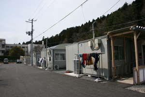 One temporary housing compound where JEN works