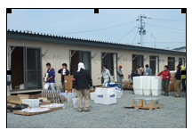 Installing NFI for Temporary Shelters