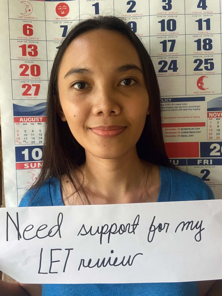 Please help Myla with her teacher's board review