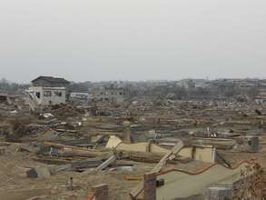 A devastated fishing village