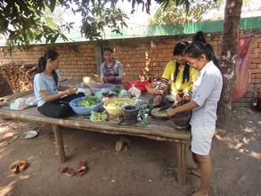 Preparing meals for the day