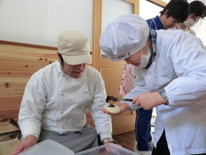 Student at Huck's House (Iwate Pref., 31 Jan 2012)