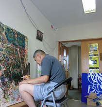 Artist at work after Runbini Museum’s renovation