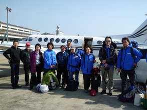 Flying to Tohoku