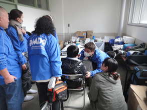 Doctors arrived in evacuation shelters