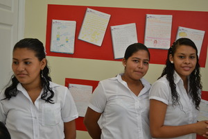 Karen, Irene and Katherine in the exhibition