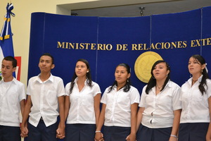 Singing Arirang at the exhibition