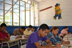 Teachers doing the survey