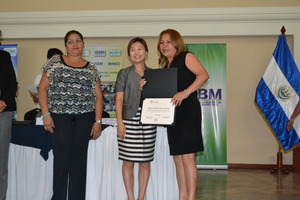 Receiving the Brain Education certificate