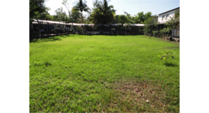 Field where the swimming pool will be constructed