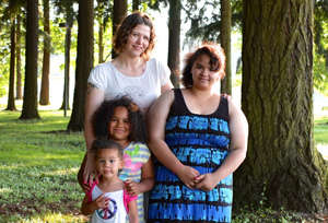 The Frost family are 1 of 10 future homeowners.