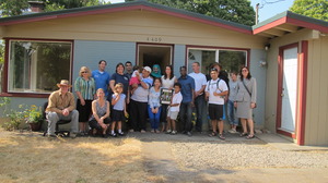 Dedicating the new home of the Mahmood family
