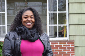 Yondella in front of home