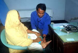 Doctor Examining a Patient.