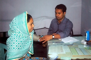 Doctor Examining a Patient