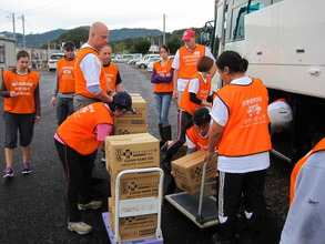 Ready to deliver daily supplies at Yamamoto-cho
