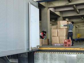 Blankets donated from the US