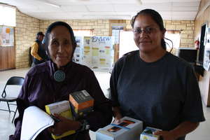 Navajo Women with Solar-Powered Lights