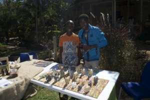 The artists at the Farmer's Market